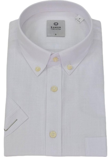 Erkek Klasik Düz Renk Kısa Kol Gömlek Pamuklu 9410 BGL-ST04746 fırsatları