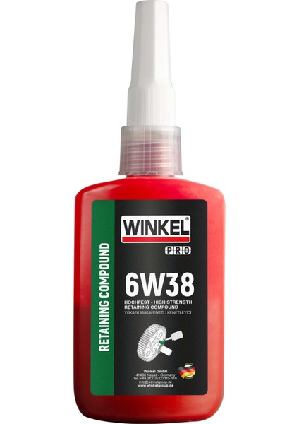 Wınkel Pro 6W38 Retaınıng Very Hıgh Strength 50ML