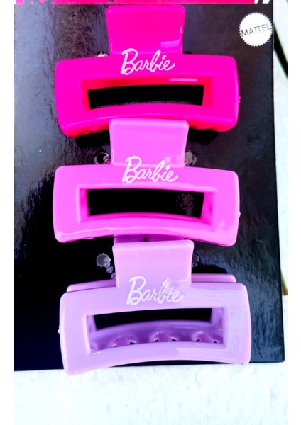 Lüks Figürlü Üçlü Barbie Kıstırma Toka