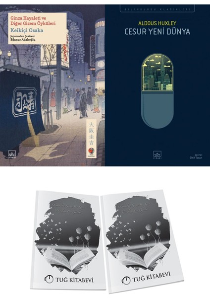 Ginza Hayaleti ve Diğer Öyküler ve Cesur Yeni Dünya 2li Set + Hediyeli