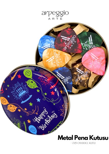Hediyelik Pena Seti | Metal Kutu | 14 Renkli Pena • 5 Damla Pena • Pena Şarjörü & Taşıma Çantası fiyatları