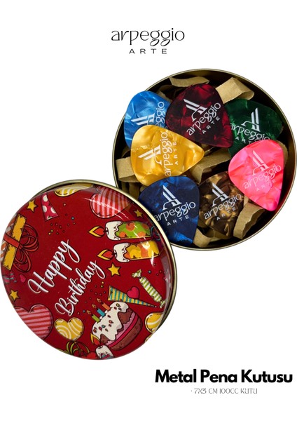 Hediyelik Pena Seti | Metal Kutu | 14 Renkli Pena • 5 Damla Pena • Pena Şarjörü & Taşıma Çantası fiyatları