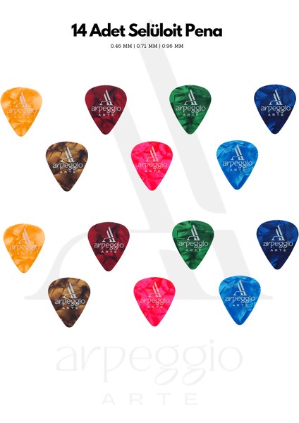 Hediyelik Pena Seti | Metal Kutu | 14 Renkli Pena • 5 Damla Pena • Pena Şarjörü & Taşıma Çantası modelleri