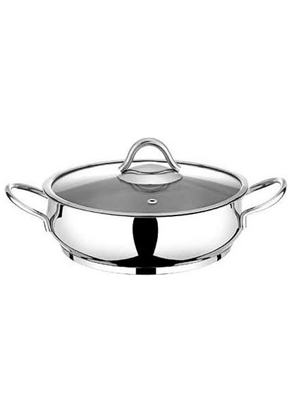 Pirge Serena Çelik Basık Tencere 30 cm