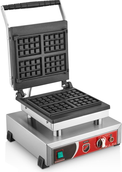 Işıkgaz Dörtlü Kare Waffle Makinesi