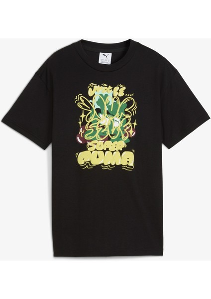 Graphic Super Çocuk Siyah T-Shirt.01