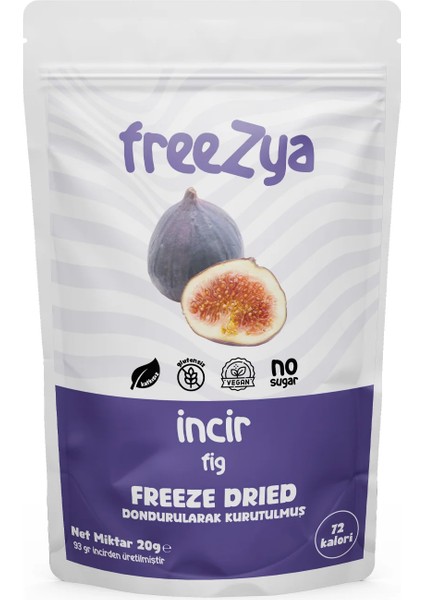 Freeze Dried İncir Dondurularak Kurutulmuş – 20 gr