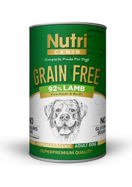 Canine Tahılsız Kuzulu Patatesli Köpek Konservesi 400 gr