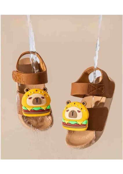 Capybara Desenli Çocuk Sandalet fırsatları
