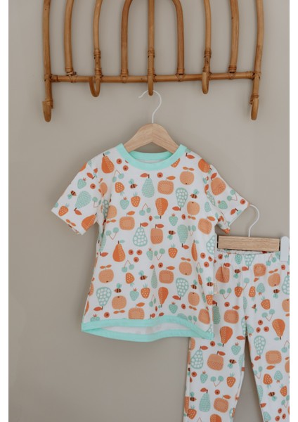0.3 Tog Yazlık Çocuk Pijama Takımı - Meyve Desenli modelleri
