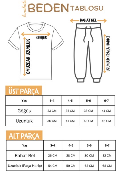 0.3 Tog Yazlık Çocuk Pijama Takımı - Meyve Desenli