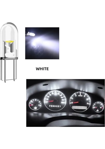( 4 x Adet ) 1 Set T5 1.2W LED Mini Dipsiz Ampul Beyaz 12V (1.2W Mini Dipsiz Ampul LED Kristal Cam Beyaz) fiyatları
