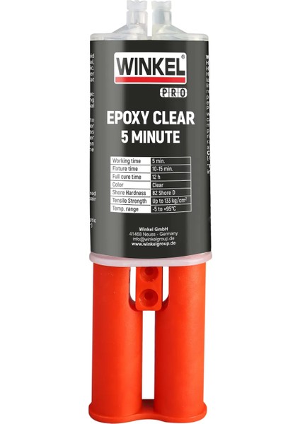 Wınkel Pro 5 Mınute Clear Epoxy 24ML