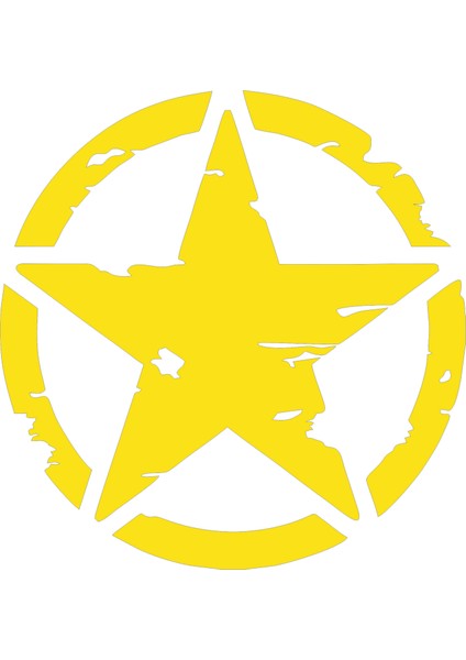 2 Adet Army Star, Askeri Yıldız Off Road Sticker