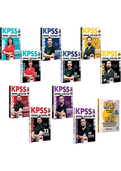 2026 Kpss Gygk Tüm Dersler Tamamı Çözümlü Soru Bankası-Tamamı Çözümlü Deneme(Toplam 143 Deneme)