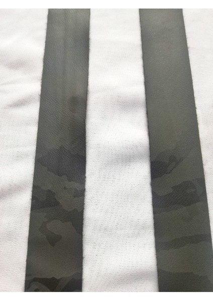 Kamuflaj Desen Suni Deri Şerit modelleri