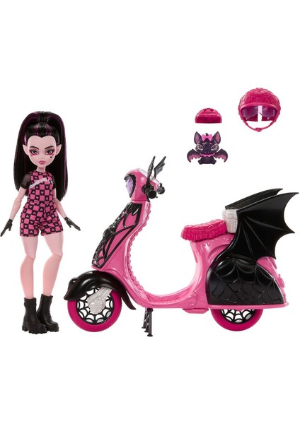 JDR61 Monster High Vamptastic Scooter Draculaura modelleri