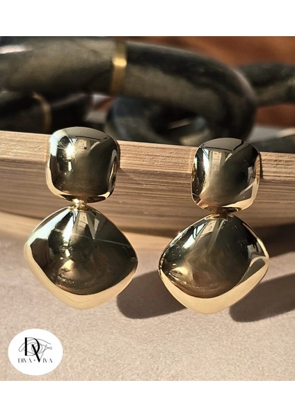 - Duo Square Kadın Sallantılı Küpe