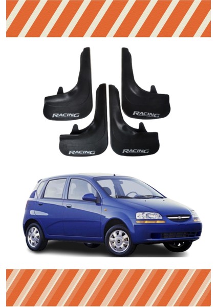 Chevrolet Kalos Hb Tüm Kasalar Racing Yazılı 4'lü Tozluk Çamurluk Paçalık