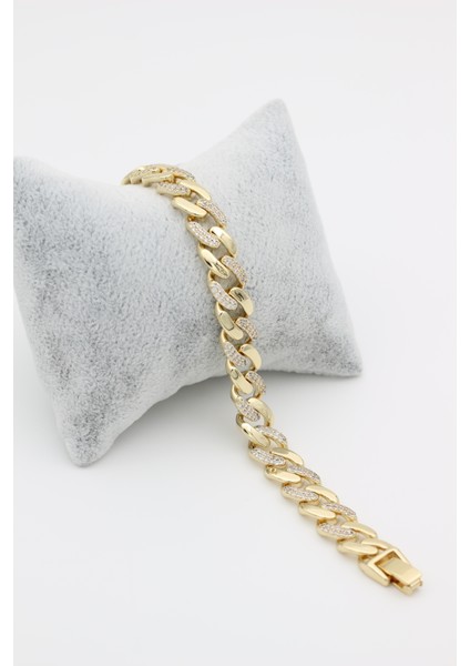 Stil Incisi/xupıng Jewelry Örgü Gurmet Zirkon Taşlı Bileklik