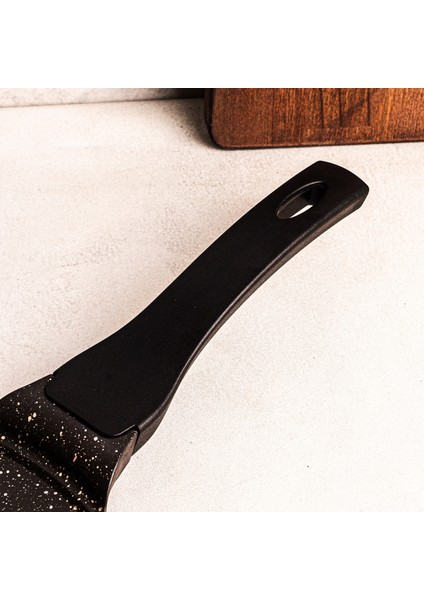 Panna Döküm Emojili Pankek Tavası 26 cm Granit Kaplama Siyah Altın Renk modelleri