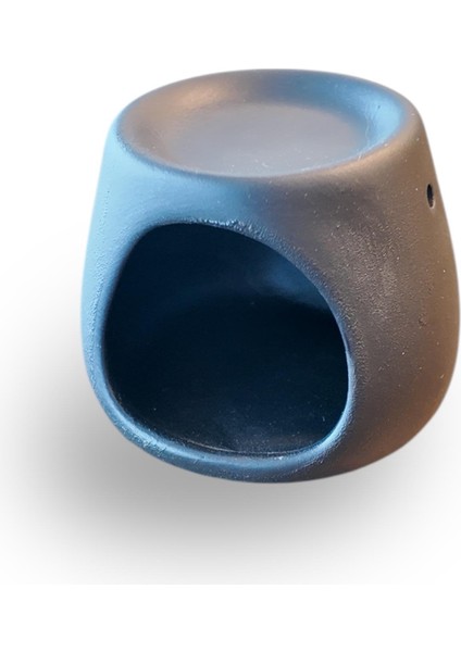 Seramik El Yapımı Buhurdanlık Mat Siyah