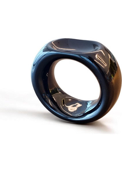 Seramik El Yapımı Yüzük Model Buhurdanlık Siyah