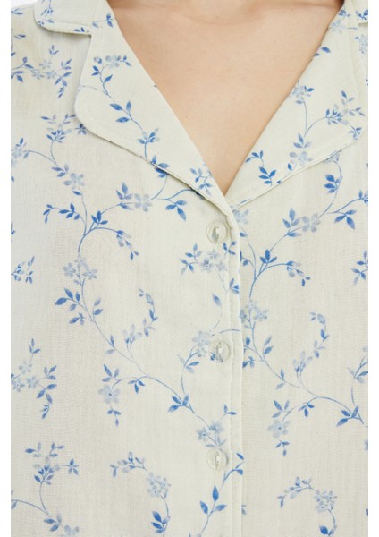 Brenda Müslin Gömlek Pijama Desenli indirimleri