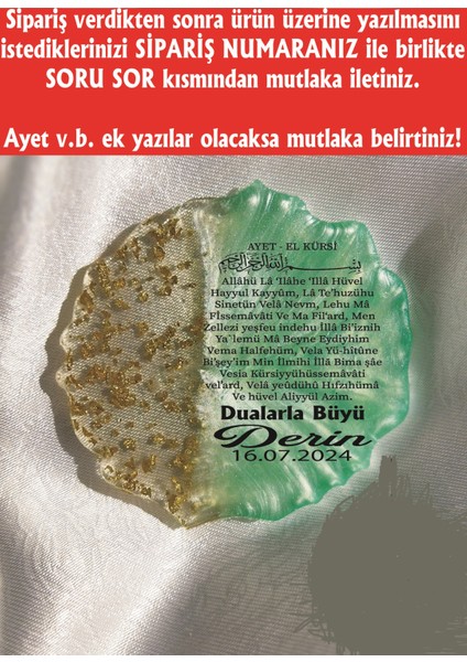 Eren Aksesuar 10 Adet Epoksi Magnet Söz Nişan Nikah Kına Düğün Hediyeliği Kuran Hatırası Sünnet Mevlüt Hediyesi