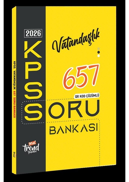 2026 Kpss Lisans, Ön Lisans, Ortaöğretim, Vatandaşlık 657 Çözümlü Soru Bankası. fiyatları