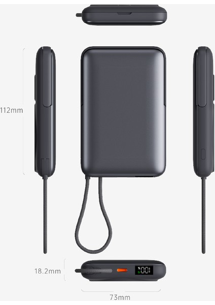 WP25 Magpro 15W 10000 Mah Wireless Powerbank modelleri