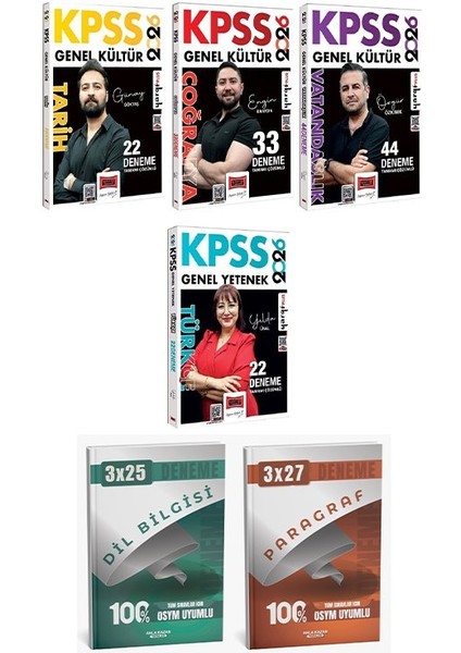 Yargı 2026 Kpss Tarih + Coğrafya + Vatandaşlık + Türkçe 121 Deneme 4 Lü Anla Kazan Deneme