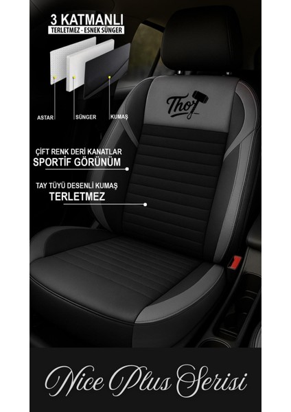 Fiat Fiorino Uyumlu Nice Plus Serisi Oto Koltuk Kılıfı fiyatları