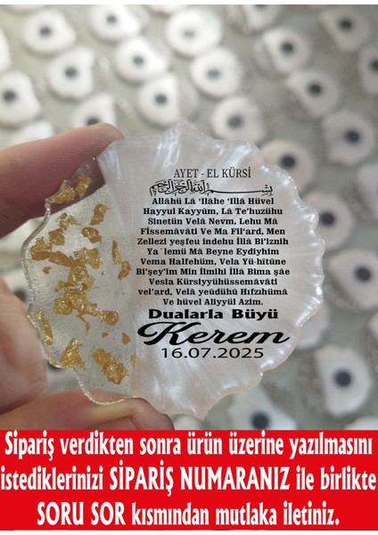 Eren Aksesuar 10 Adet Epoksi Magnet Söz Nişan Nikah Kına Düğün Hediyeliği Kuran Hatırası Sünnet Mevlüt Hediyesi