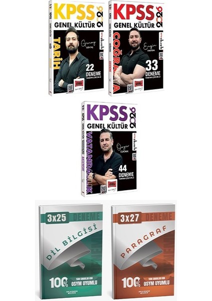 Yargı 2026 Kpss Tarih + Coğrafya + Vatandaşlık 99 Deneme 3 Lü Anla Kazan Deneme