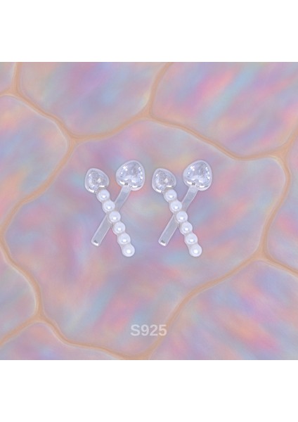 Kalp ve Inci Detaylı Küpe – 925 Ayar Gümüş