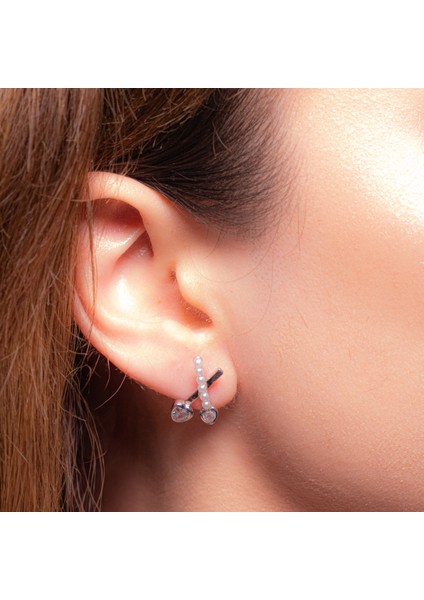 Kalp ve Inci Detaylı Küpe – 925 Ayar Gümüş fiyatları