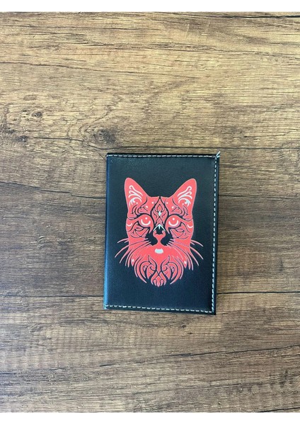 Figüratif Dikişli Oto Ruhsat Kılıfı Kabı Araç Ruhsat Koruyucu Ruhsatlık