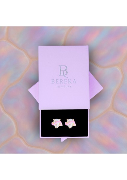 Pembe Sarmal Taşlı Küpe – Altın Kaplama – 925 Ayar Gümüş – Zarif & Eğlenceli modelleri