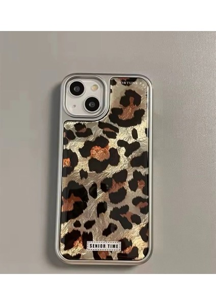 IPHONE 16 Silver Leopar Kılıf