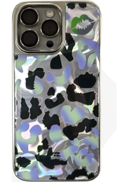 IPHONE 16 Acrux Leopar Gri Kılıf