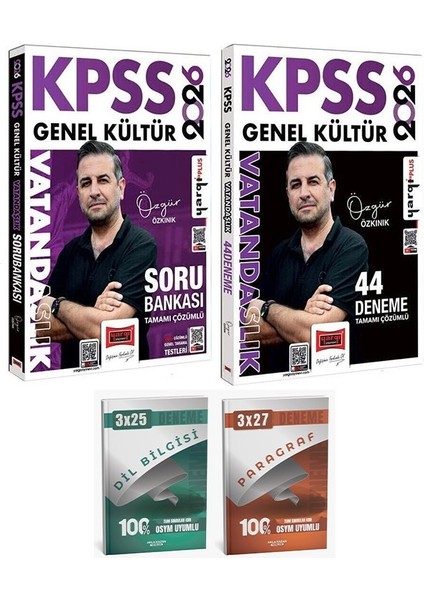 Yargı 2026 Kpss Vatandaşlık Soru Bankası + 44 Deneme 2 Li Set Anla Kazan Deneme