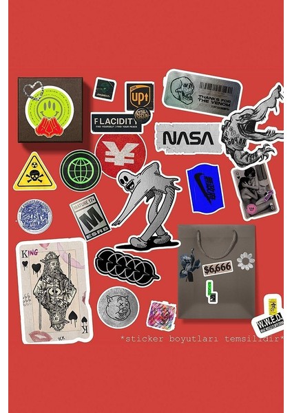 Cool Aesthetic Paketi /bullet Journal Defter Çıkartma Ajanda Laptop Etiket