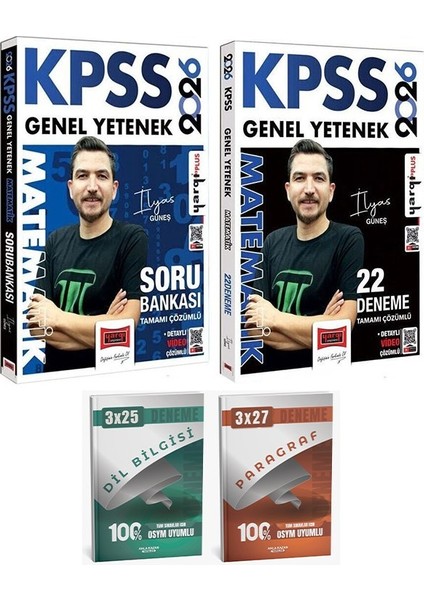 Yargı 2026 Kpss Matematik Soru Bankası + 22 Deneme 2 Li Set Anla Kazan Deneme