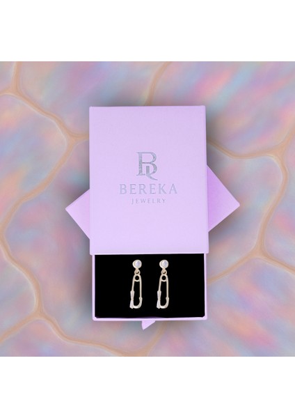 14K Altın Kaplama Çengelli Küpe – Zirkon Taşlı – 925 Ayar Gümüş – Modern & Cesur modelleri