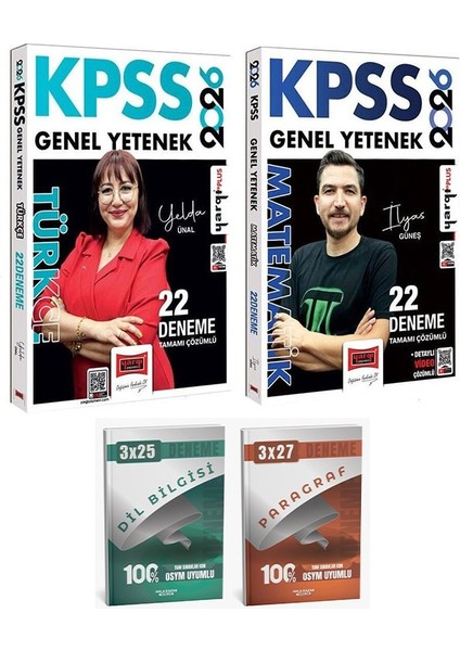 Yargı 2026 Kpss Türkçe + Matematik 22+22 Deneme 2 Li Set Anla Kazan Deneme