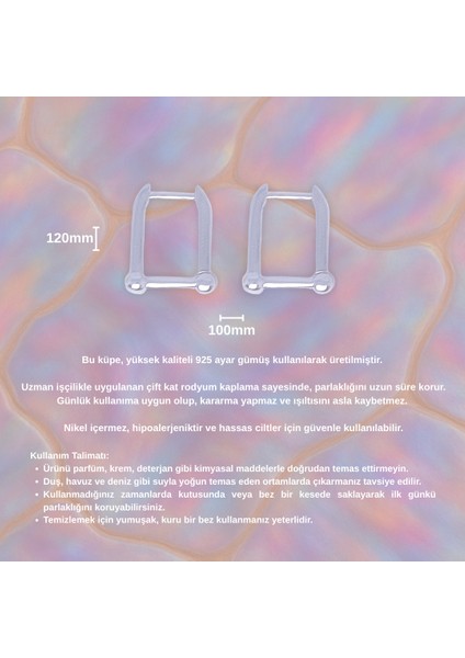 Geometrik Minimal Küpe – 925 Ayar Gümüş fırsatları