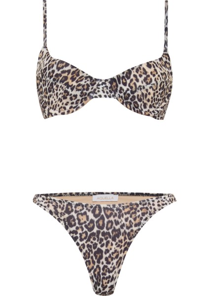 Balenli Leopar Desenli Bikini
