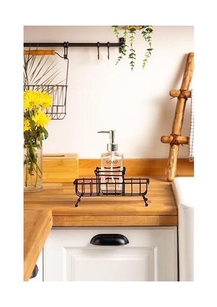 Tekli Standlı Gümüş Kapak Sıvı Sabunluk Siyah modelleri