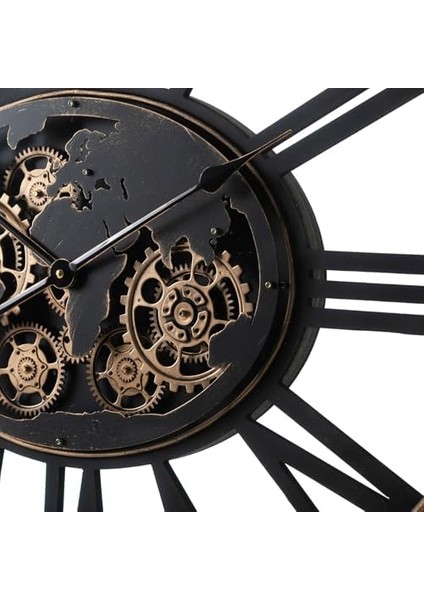 CRK-807 Premium Ahşap Ithal Serisi Dönen Çarklı Roma Rakamlı Duvar Saati 74 * 56 * 8 cm fiyatları